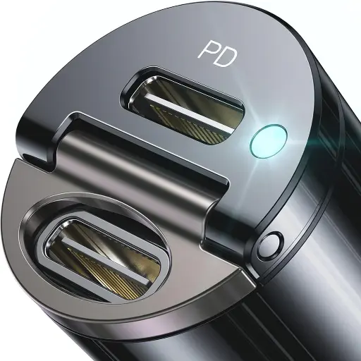 72W USB-C 2-Port Fast Car Charger